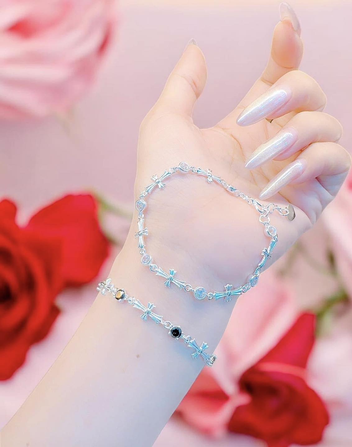 Lắc tay nữ Thánh Giá bạc ta/ lắc tay Thánh Giá nữ bạc ta_thumbnail_2