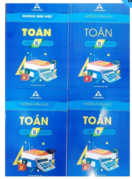 Sách - Hướng dẫn học Toán - Arch Bản 2023 - Lớp 5 - bản in laser đen trắng