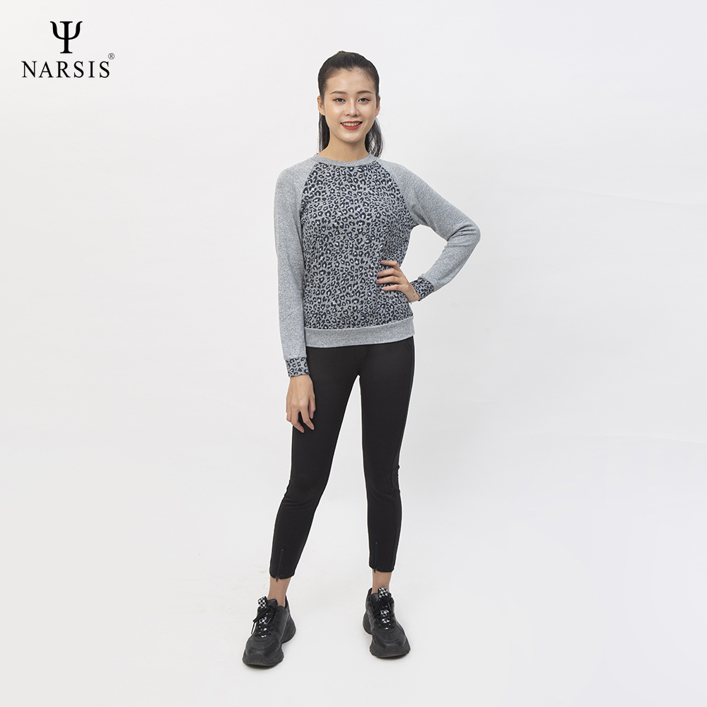 ÁO THU ĐÔNG NỮ L0025 NARSIS VẢI LEN COTTON ẤM ÁP, THOÁNG MÁT, GIỮ ẤM TỐT, MỀM MẠI_thumbnail_1