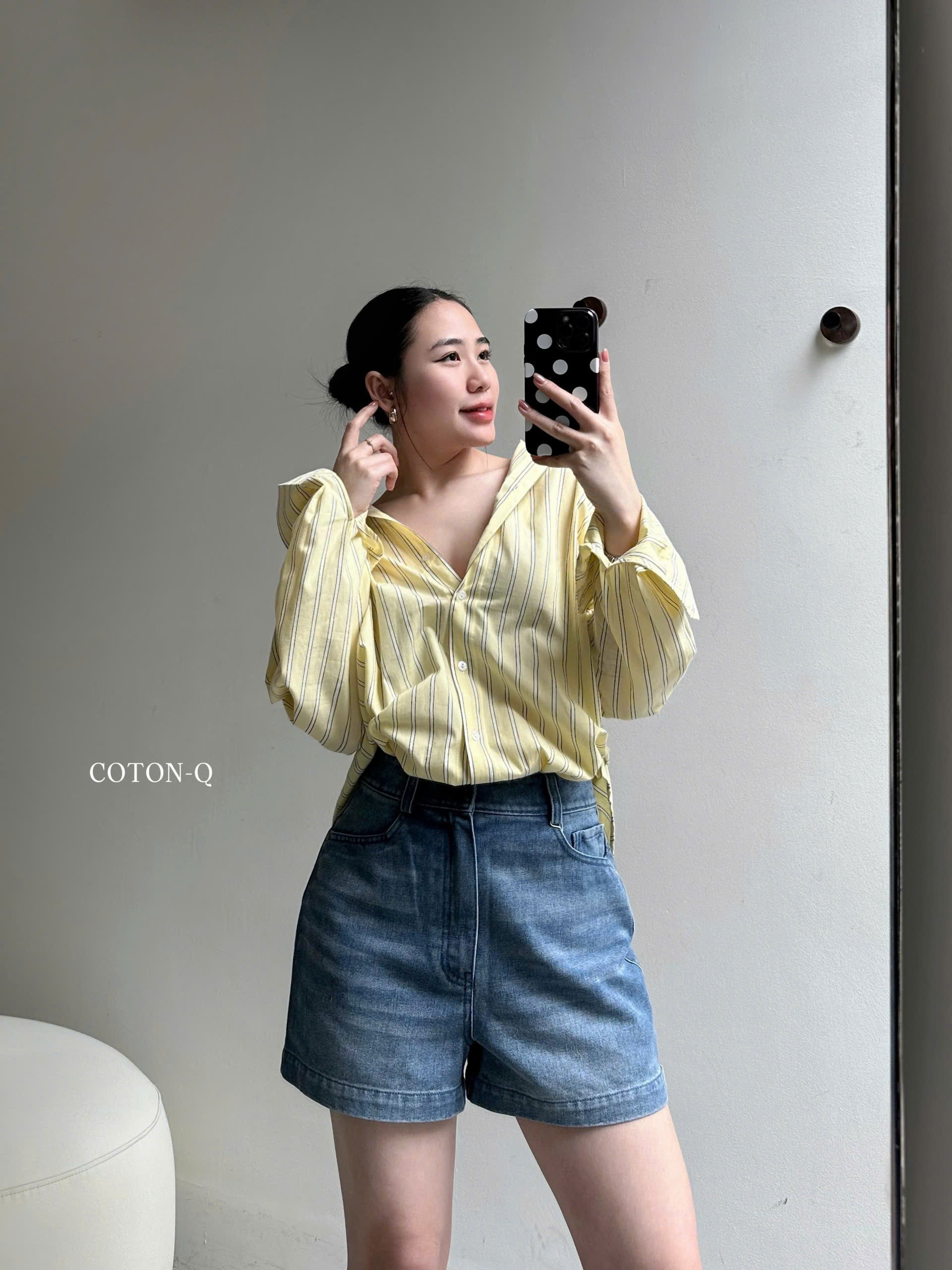 Quần đùi nữ Coton Q jean_thumbnail_10