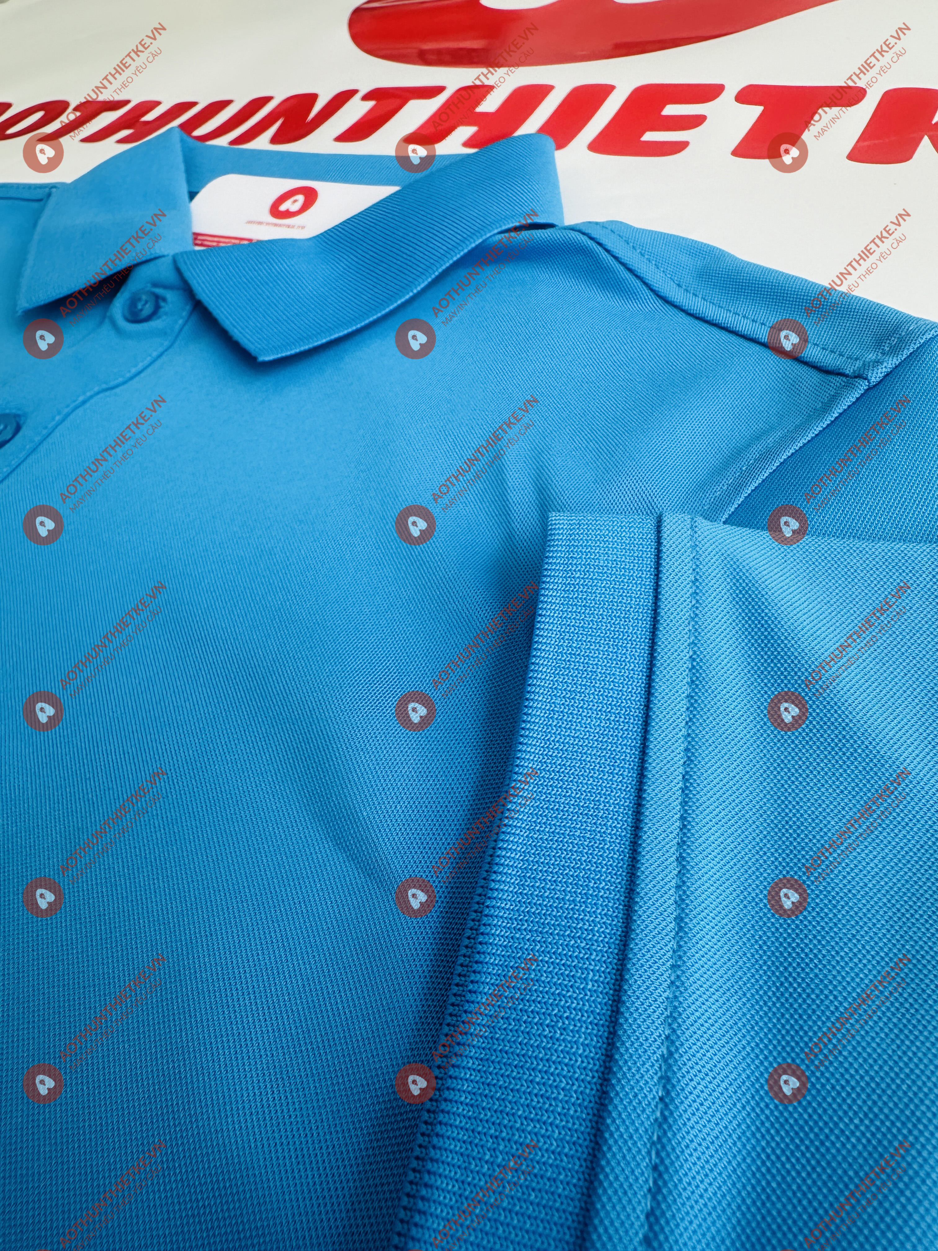 Áo Đồng Phục Polo Basic Xanh Ya_thumbnail_2