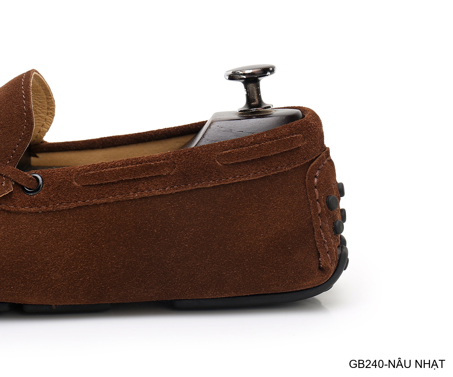 GB240 - Giày lười nam da heo kiểu Anh, đế bệt êm chân, phối nơ bướm thanh lịch_thumbnail_27