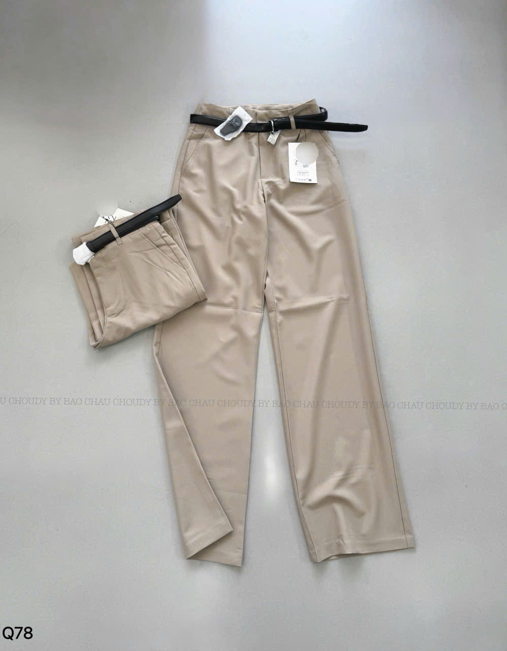 Q78 QUẦN TÂY BE (KÈM BELT - CÓ CHIP)_thumbnail_1
