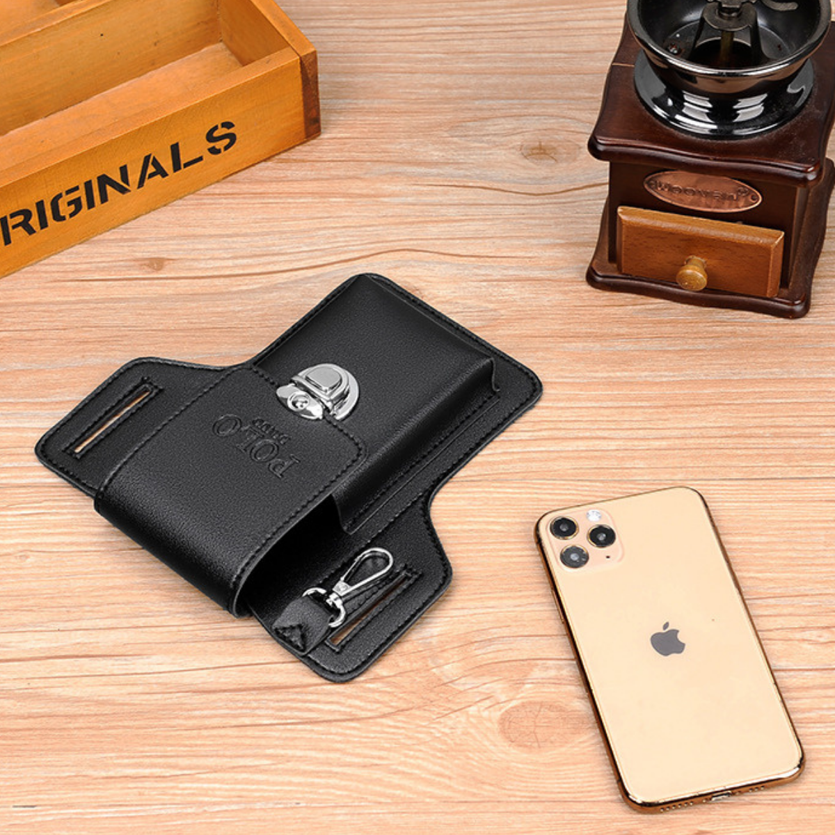Túi Đựng Điện Thoại Đeo Thắt Lưng Da Mềm Cao Cấp Tiện Lợi Thời Trang_thumbnail_3