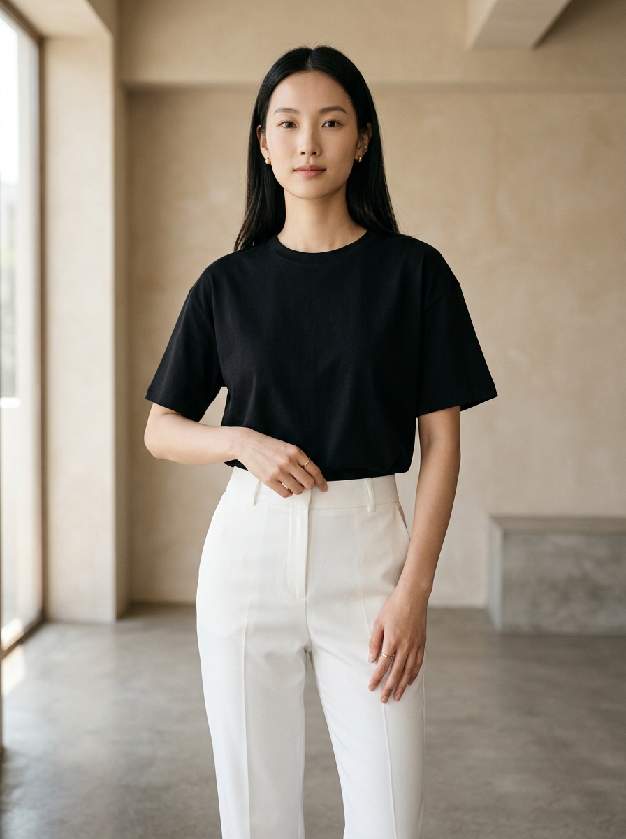 Áo thun trơn TRALI 400