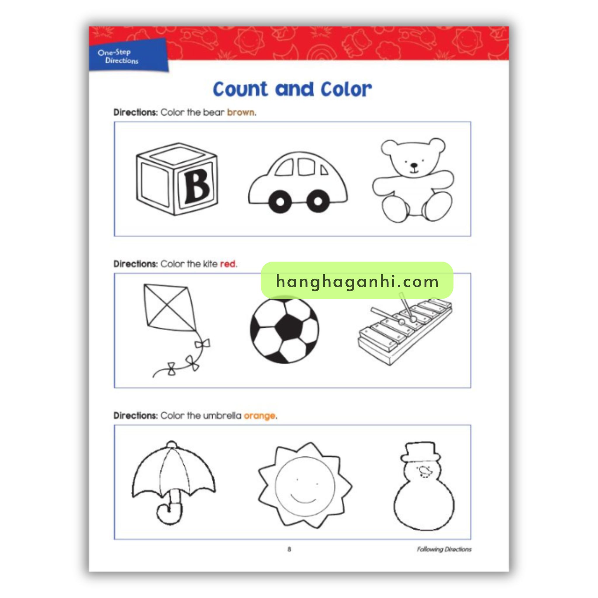 Spectrum 3+ Following Directions Basic Beginnings, sách Mỹ cho bé_thumbnail_11