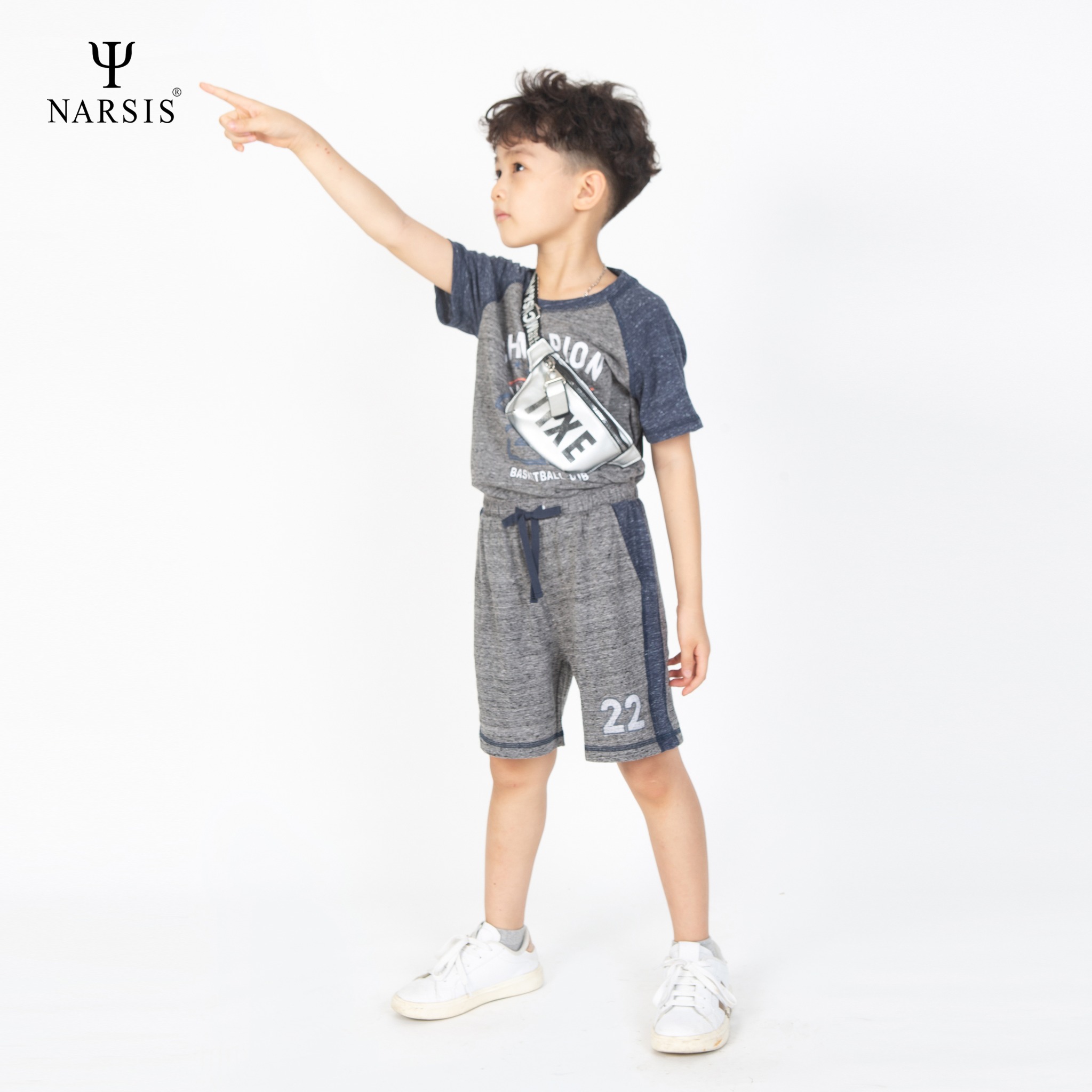 BỘ HÈ BÉ TRAI KE1007 NARSIS CHẤT LIỆU THOÁNG MÁT, DỄ CHỊU, THOẢI MÁI CẢ NGÀY, DỄ VẬN ĐỘNG