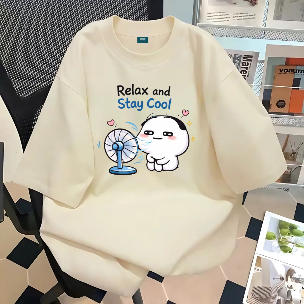 Áo thun unisex UX30-1142 Relax and Stay Cool dáng oversized local brand WETEE_thumbnail_2