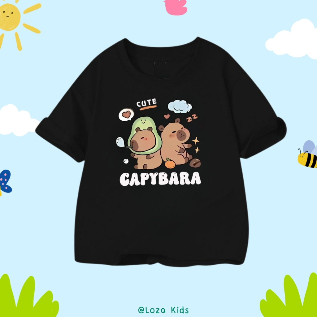 Áo phông cho bé in hình CapyBara nhiều mẫu - Loza Kids  AT024_thumbnail_10