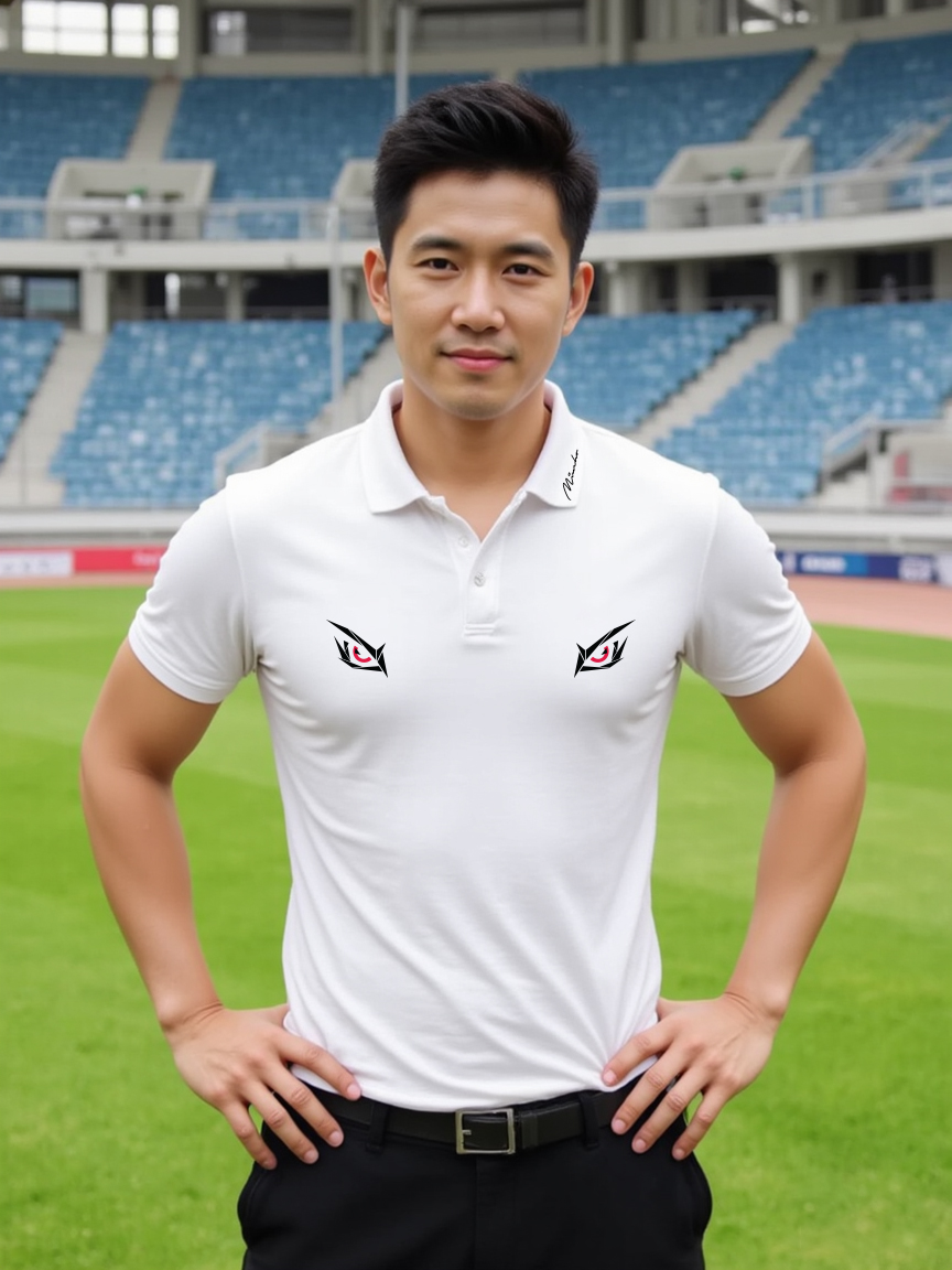 Áo polo nam form vừa 1916 Miucho Iconic vải cá sấu đứng form thoáng mát in artwork_thumbnail_2