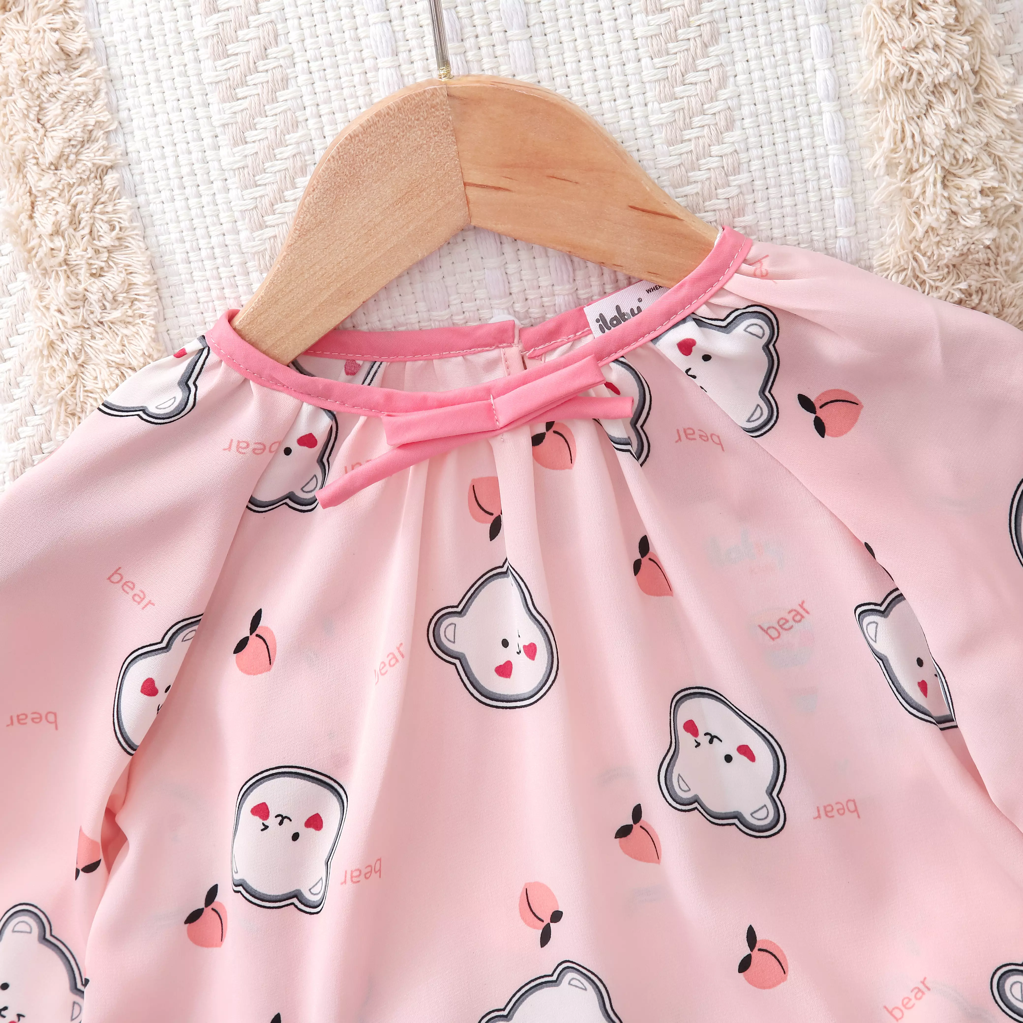 Pyjama phối viền cổ đính nơ_thumbnail_3