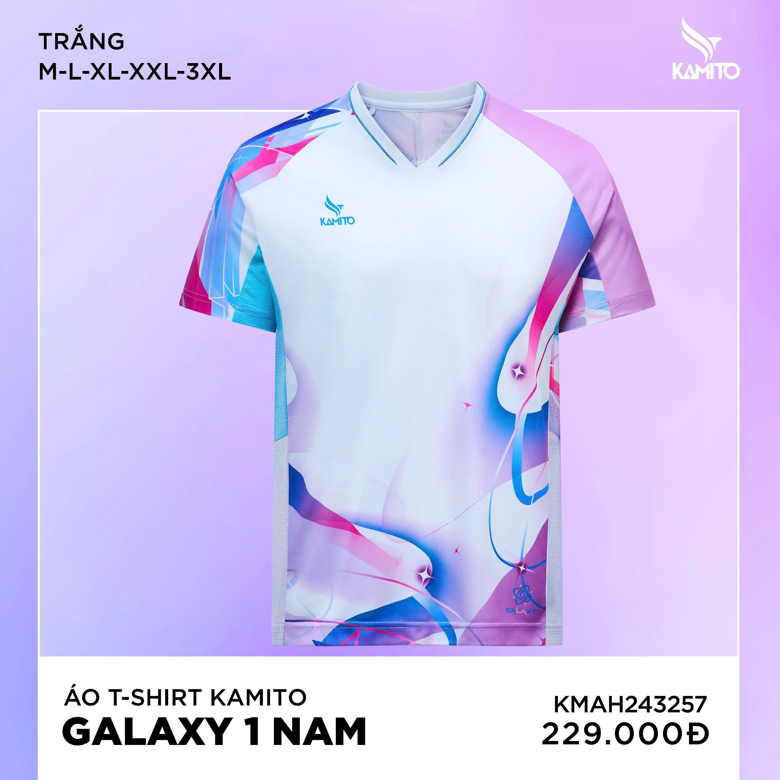 Áo cầu lông/pickleball kamito galaxy 1 - Chính hãng (nhận đặt từ 5 áo)_thumbnail_2