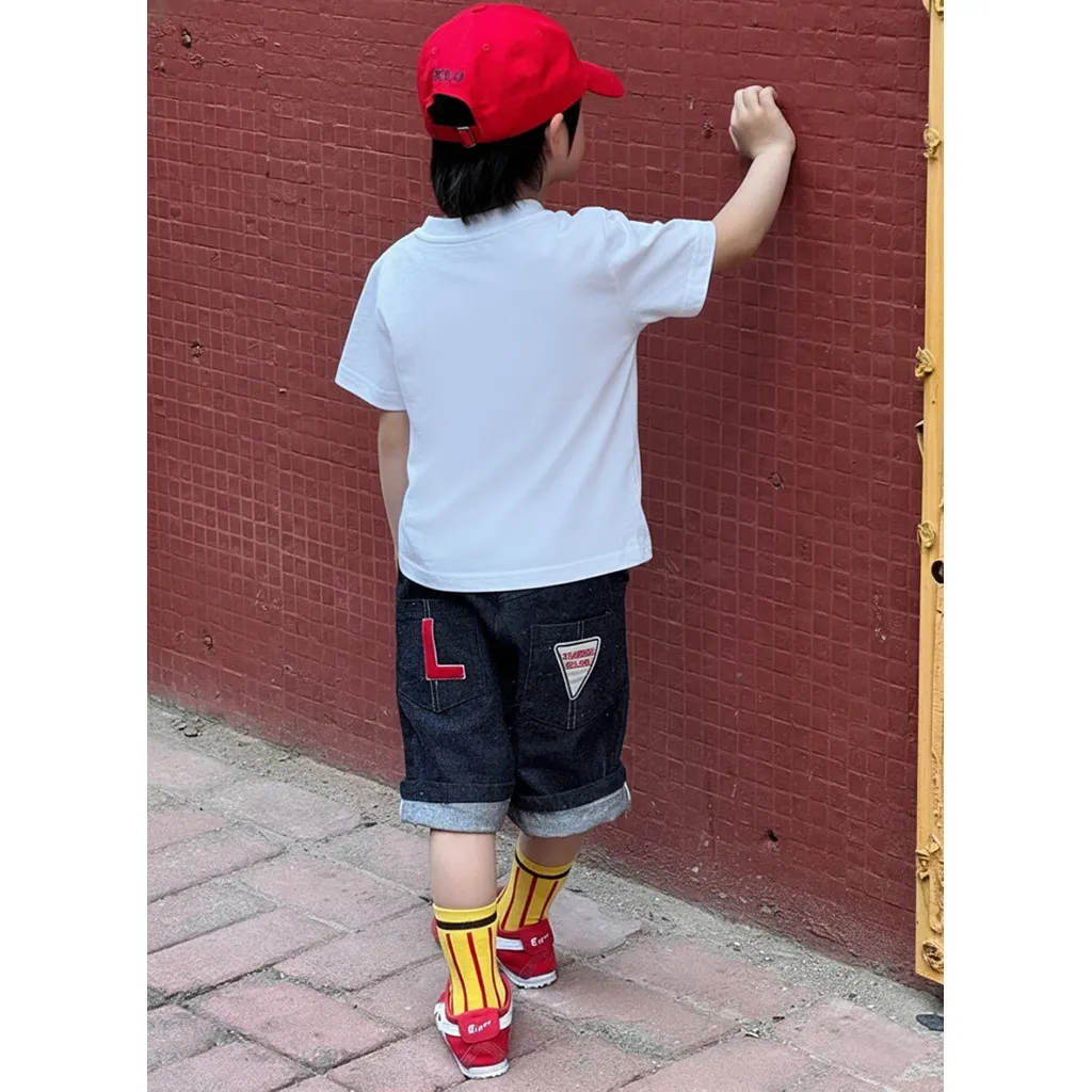 Áo thun cho bé trai bé gái Kado vải cotton dày dặn thoáng mát Gấu Teddy in artwork 2911_thumbnail_6