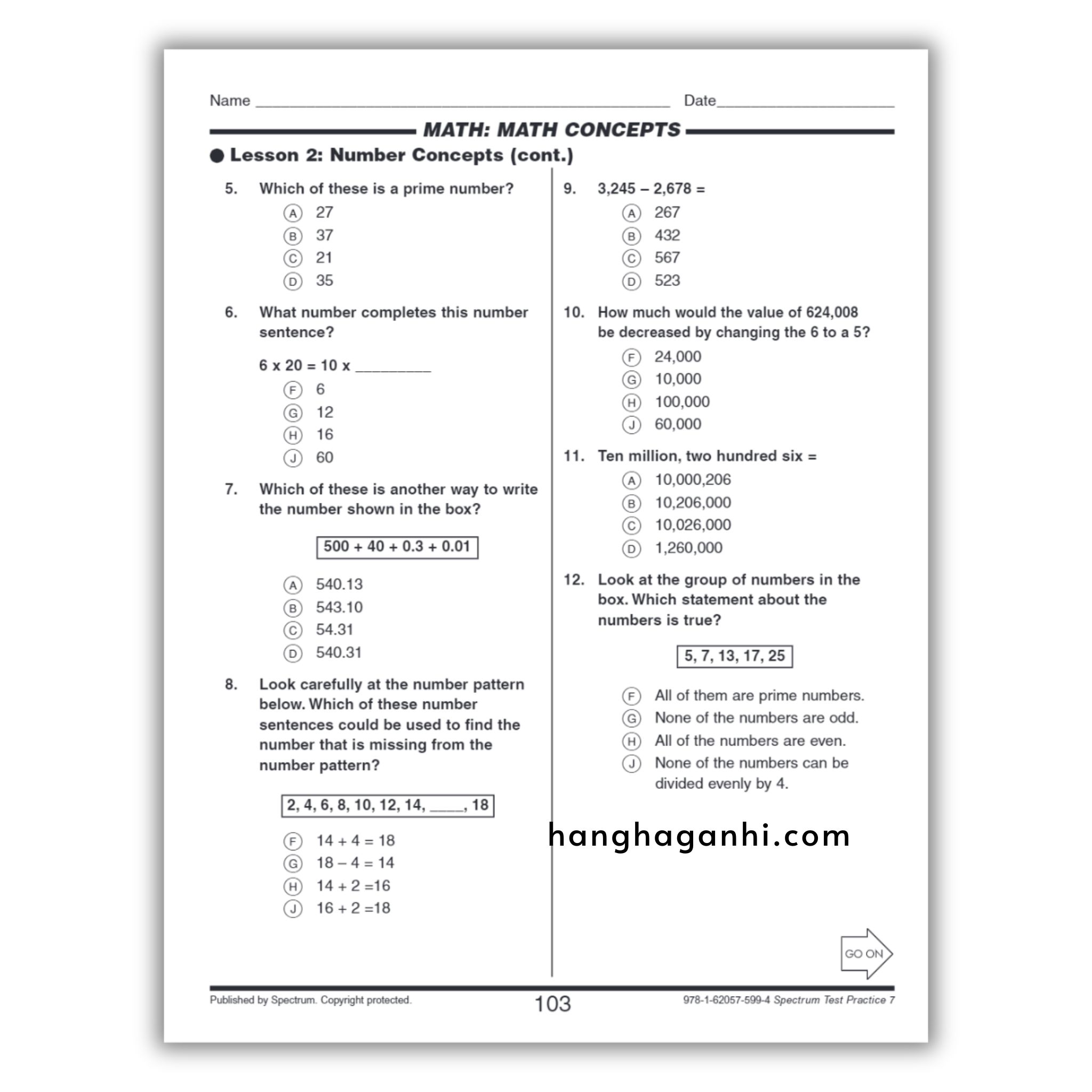 Sách Spectrum Test Practice Workbook Grade 7_thumbnail_6