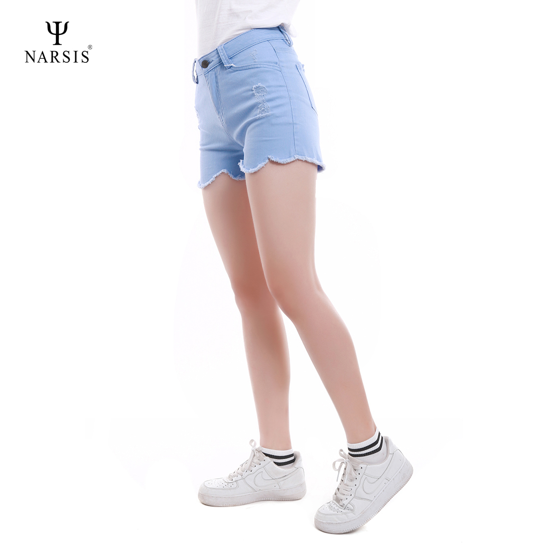 QUẦN SHORT NỮ T7015 NARSIS VẢI KAKI BỀN, THOẢI MÁI, THỜI TRANG, PHONG CÁCH, THỜI TRANG, PHONG CÁCH_thumbnail_2