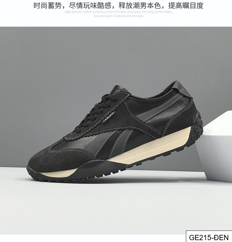 GE215 - Giày thường dành cho nam giới, giày thể thao da thật, giày nam hợp thời trang, giày nam phong cách Hàn Quốc da bò lớp đầu tiên, giày nam châu Âu_thumbnail_19