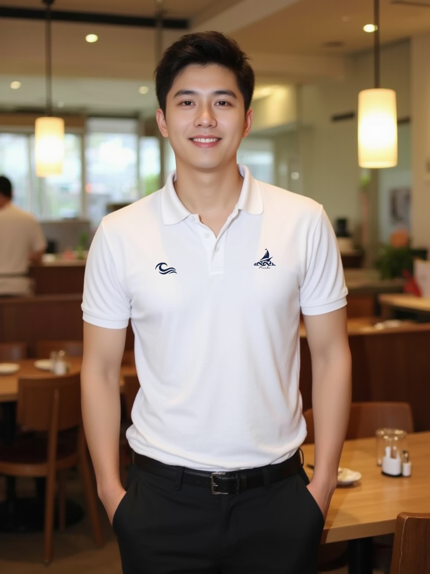 Áo polo nam form vừa 1896 Miucho Iconic vải cá sấu đứng form thoáng mát in artwork_thumbnail_5