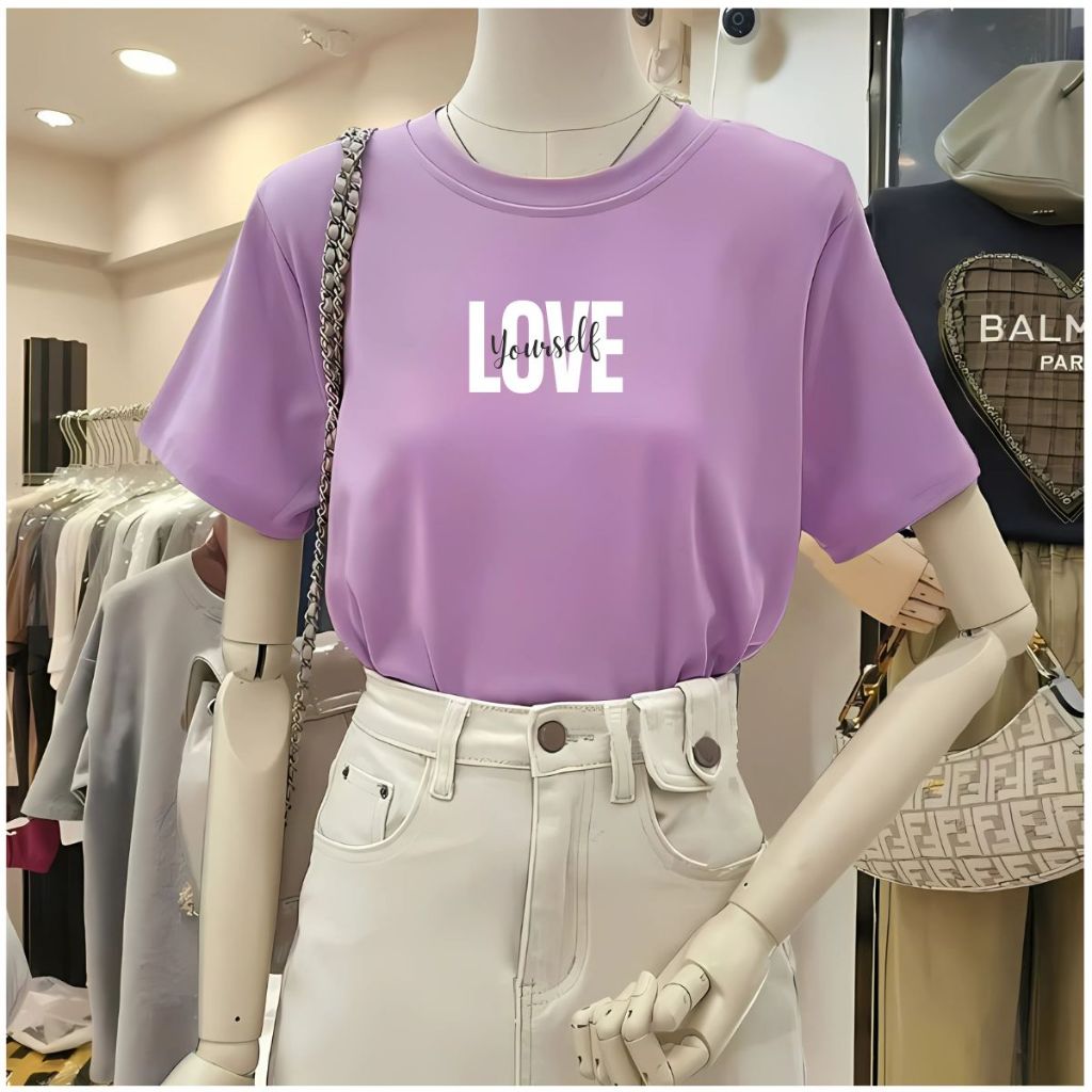 [Form Rộng] Áo phông nữ 𝐋𝐎𝐙𝐀 màu tím in hình chất liệu cotton co giãn 4 chiều - Mã G0276_thumbnail_6