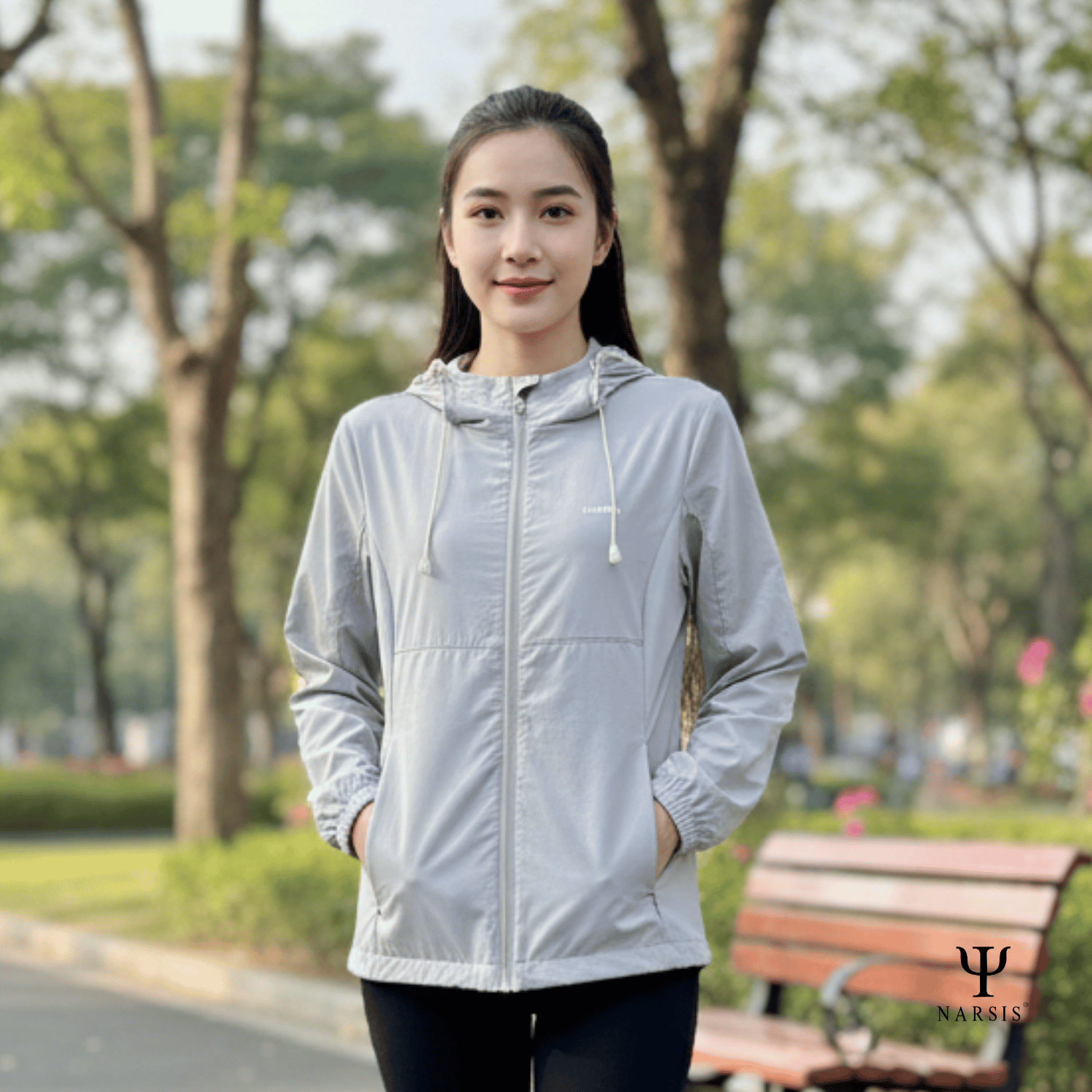 Áo Khoác Gió Nữ Narsis 1 Lớp, Chống Nắng, Chống Gió, Phong Cách Trẻ Trung - L25004