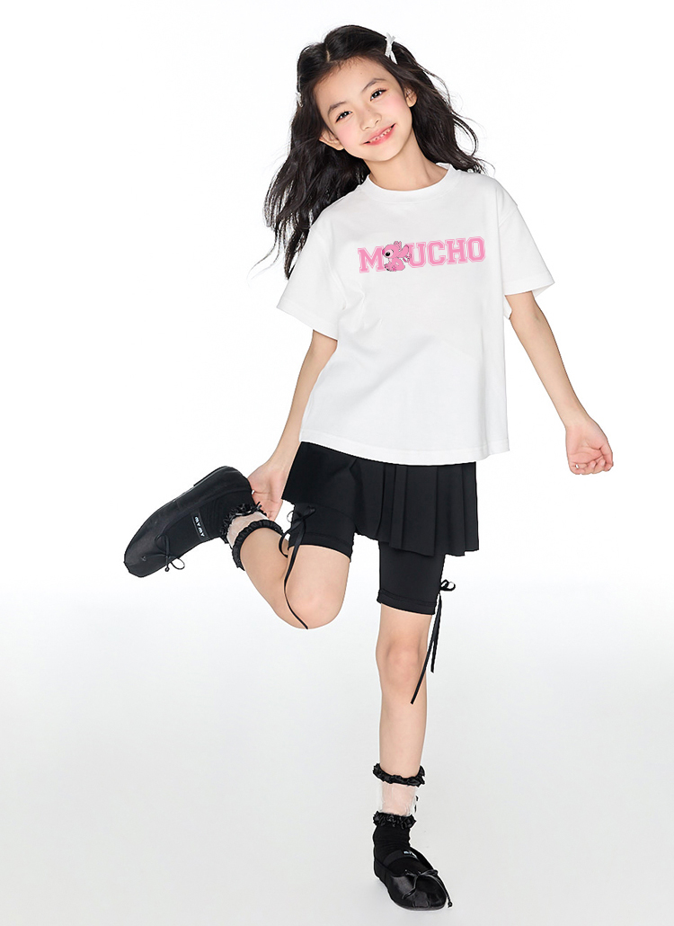 Áo thun bé gái form rộng dễ thương chất vải cotton thoáng mát AED1548 Miucho Kid in mix_thumbnail_5