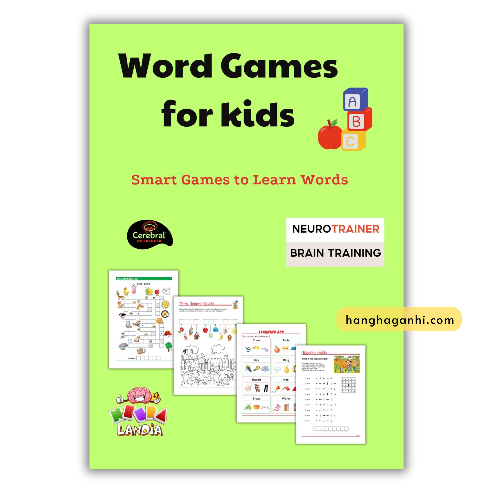 Word Games for Kids, sách luyện từ vựng Tiếng Anh qua trò chơi tư duy thông minh