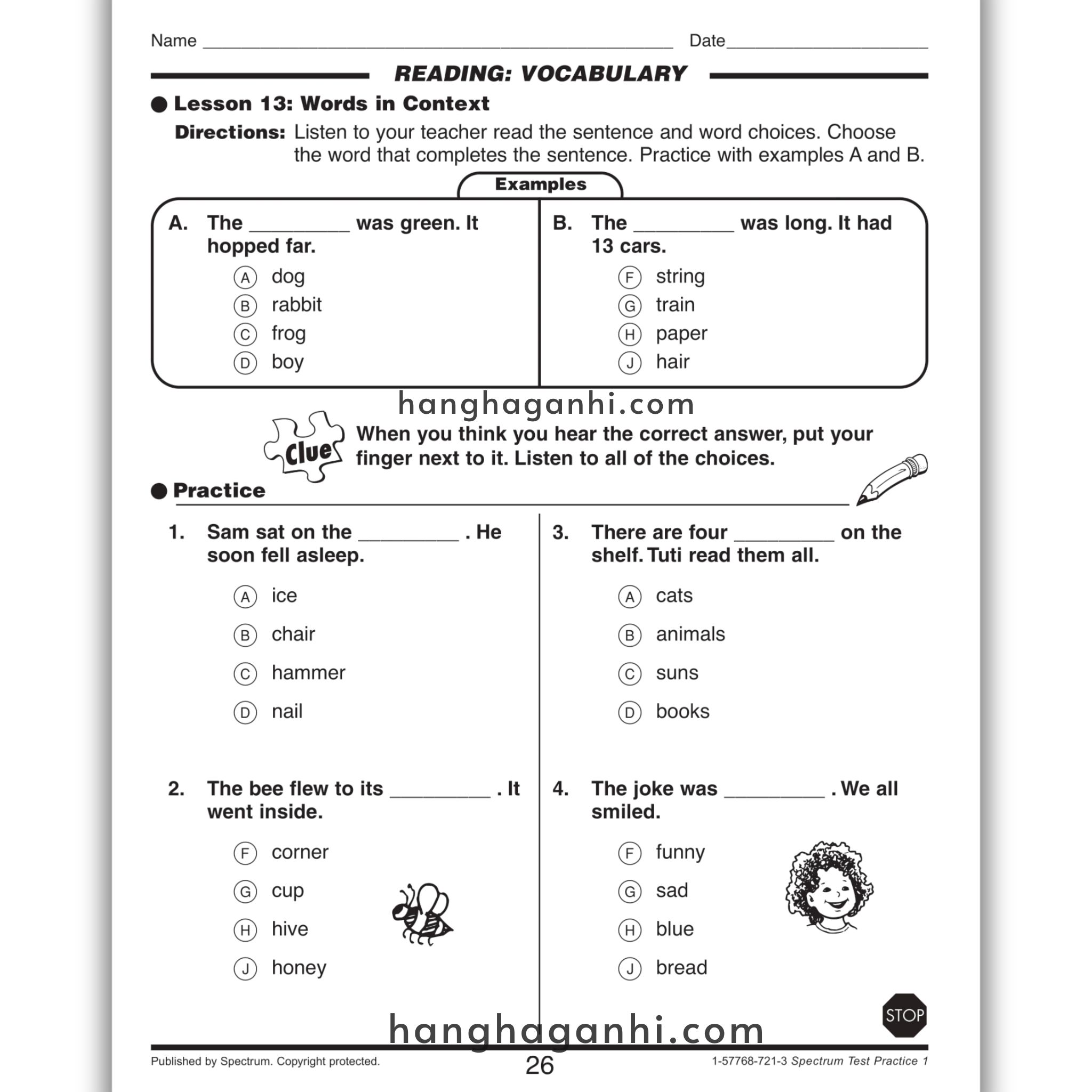 Sách Spectrum Test Practice Workbook Grade 1_thumbnail_12