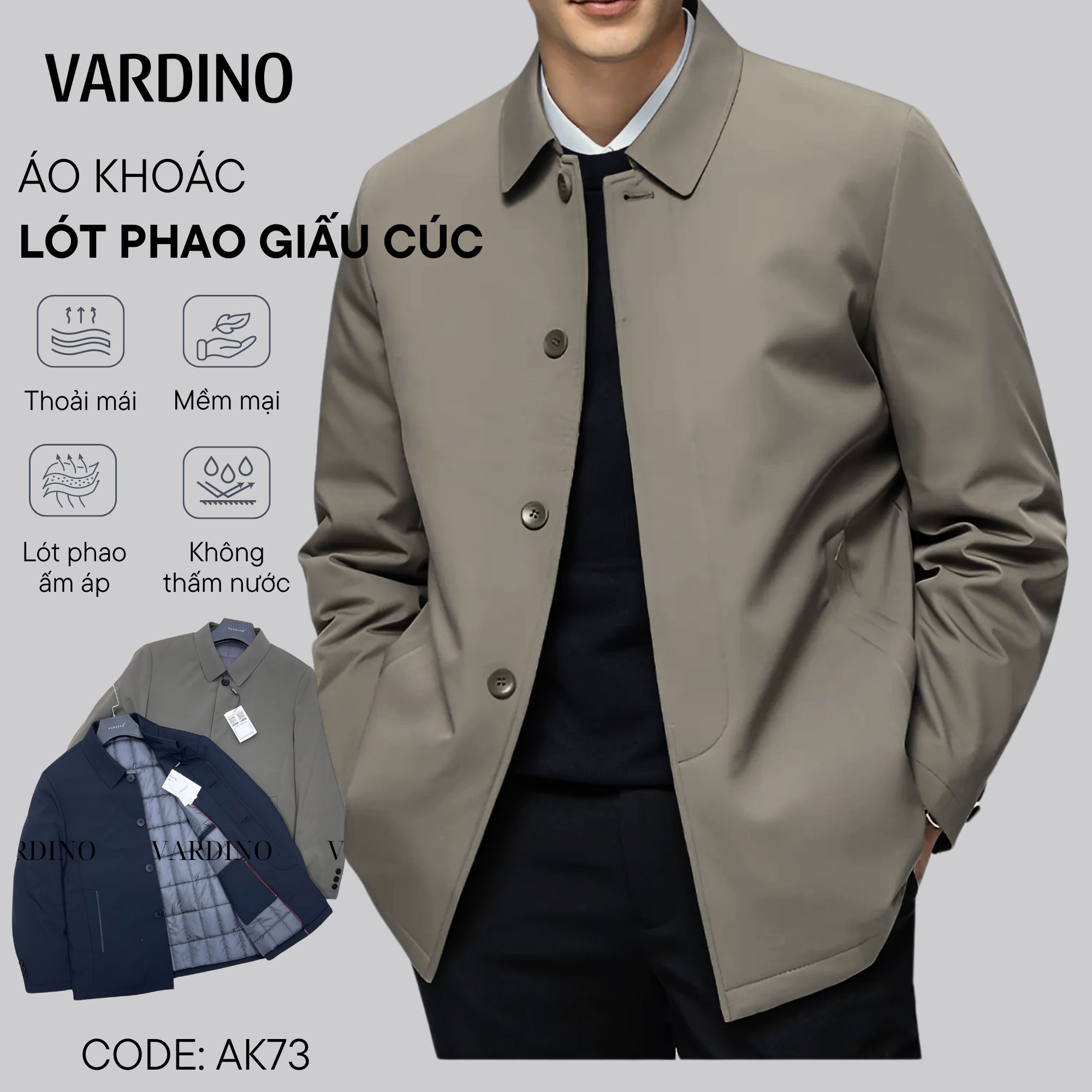 Áo khoác chần bông Vardino AK73_thumbnail_1