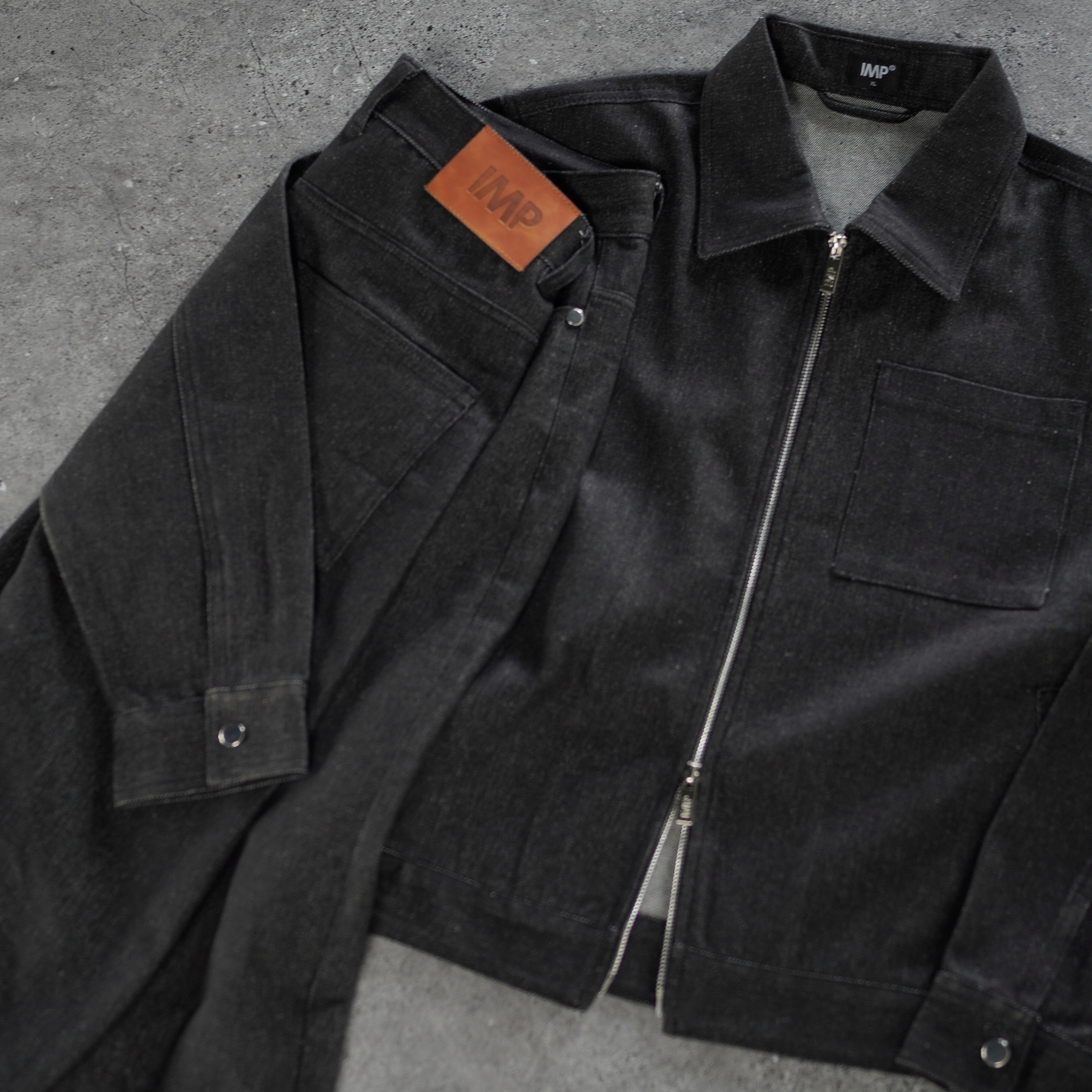 IMP - 006 Jacket - Áo khoác Denim Zip Jacket khóa 2 chiều phong cách trẻ trung, thanh lịch Imperfect_thumbnail_6