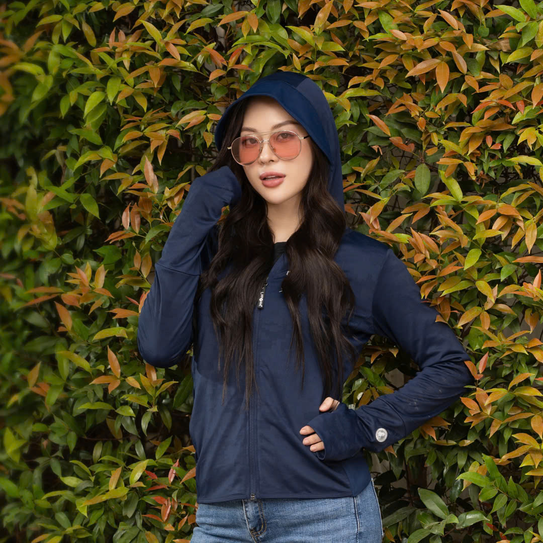 Áo chống nắng nữ 2 lớp dệt