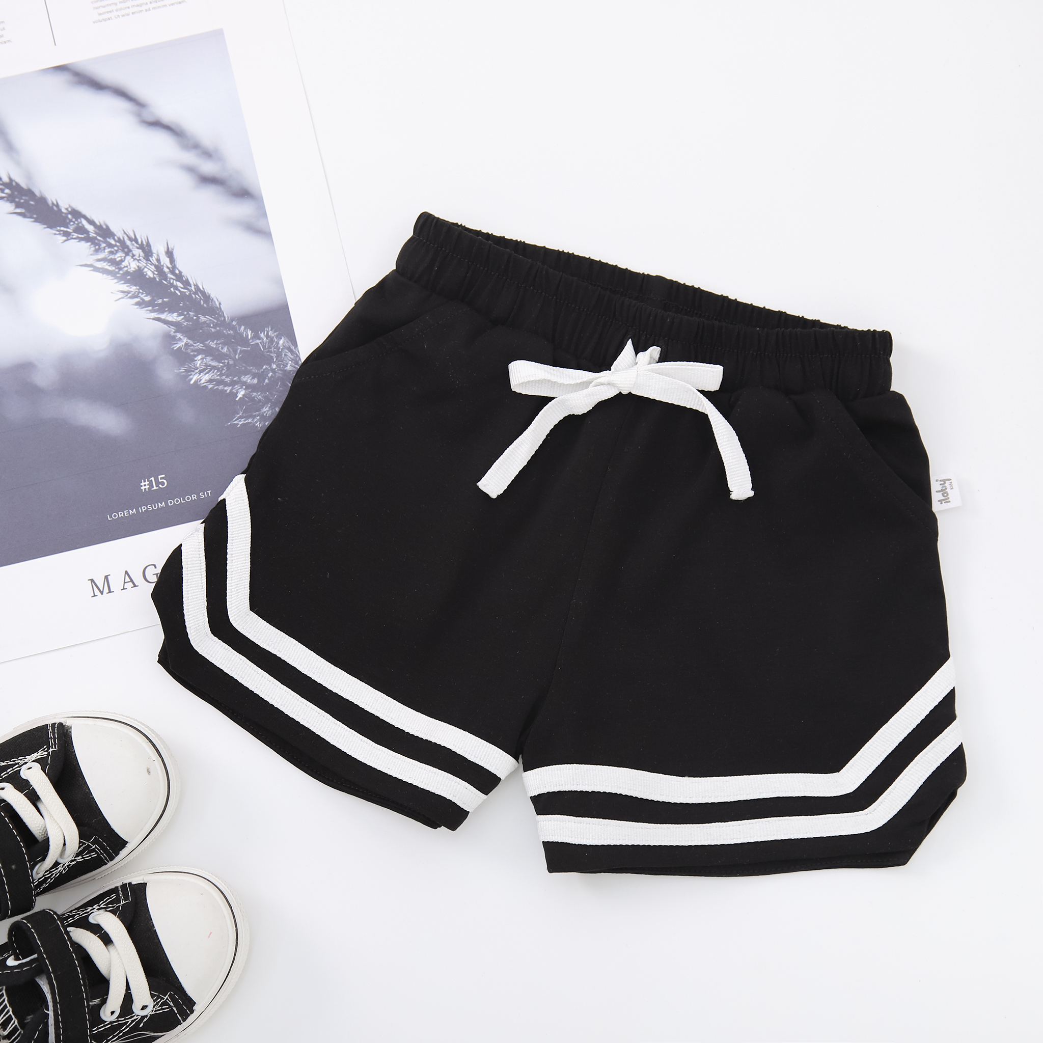 Quần sooc thun phối dây dệt_thumbnail_6