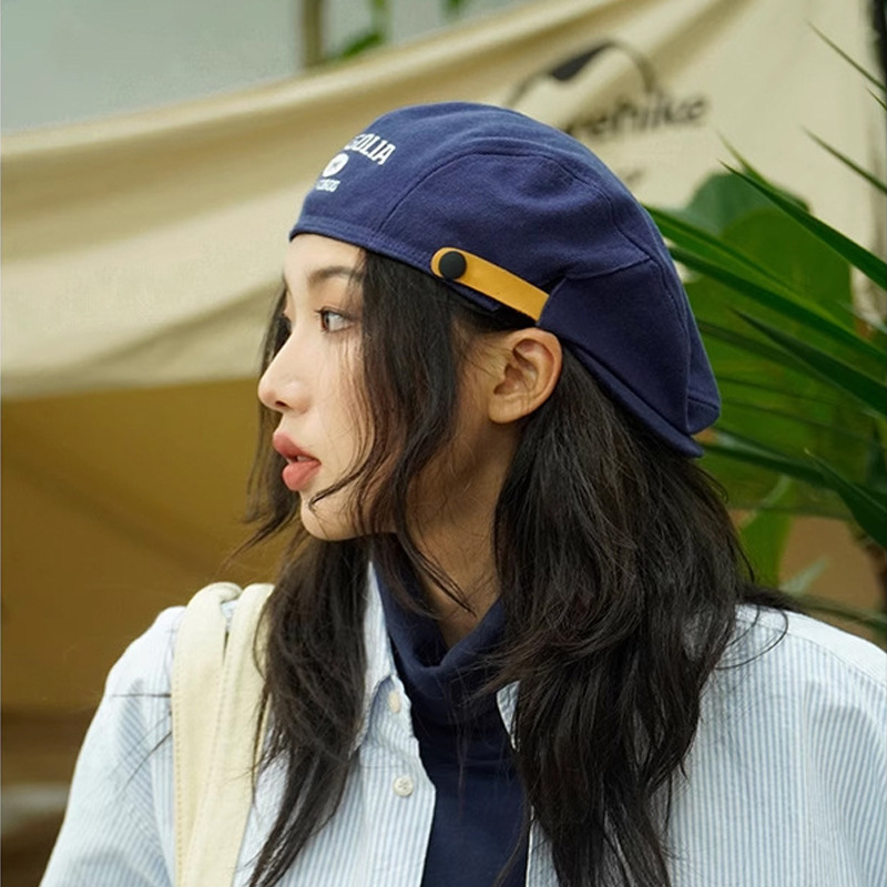 Mũ Beret Mongolia vải Cotton Kaki HZ2433_thumbnail_2