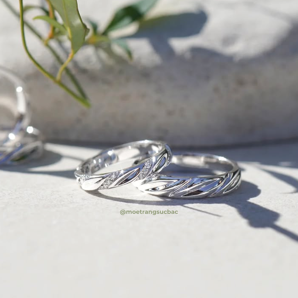 ĐN102 - Nhẫn đôi Twist of Love