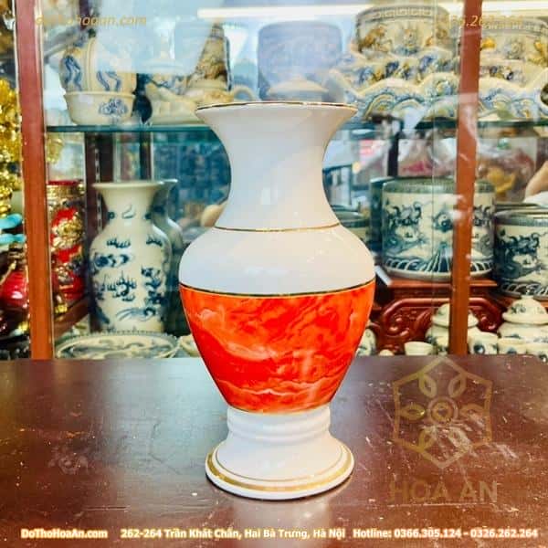 Lọ Hoa Vân Đá Đỏ2
