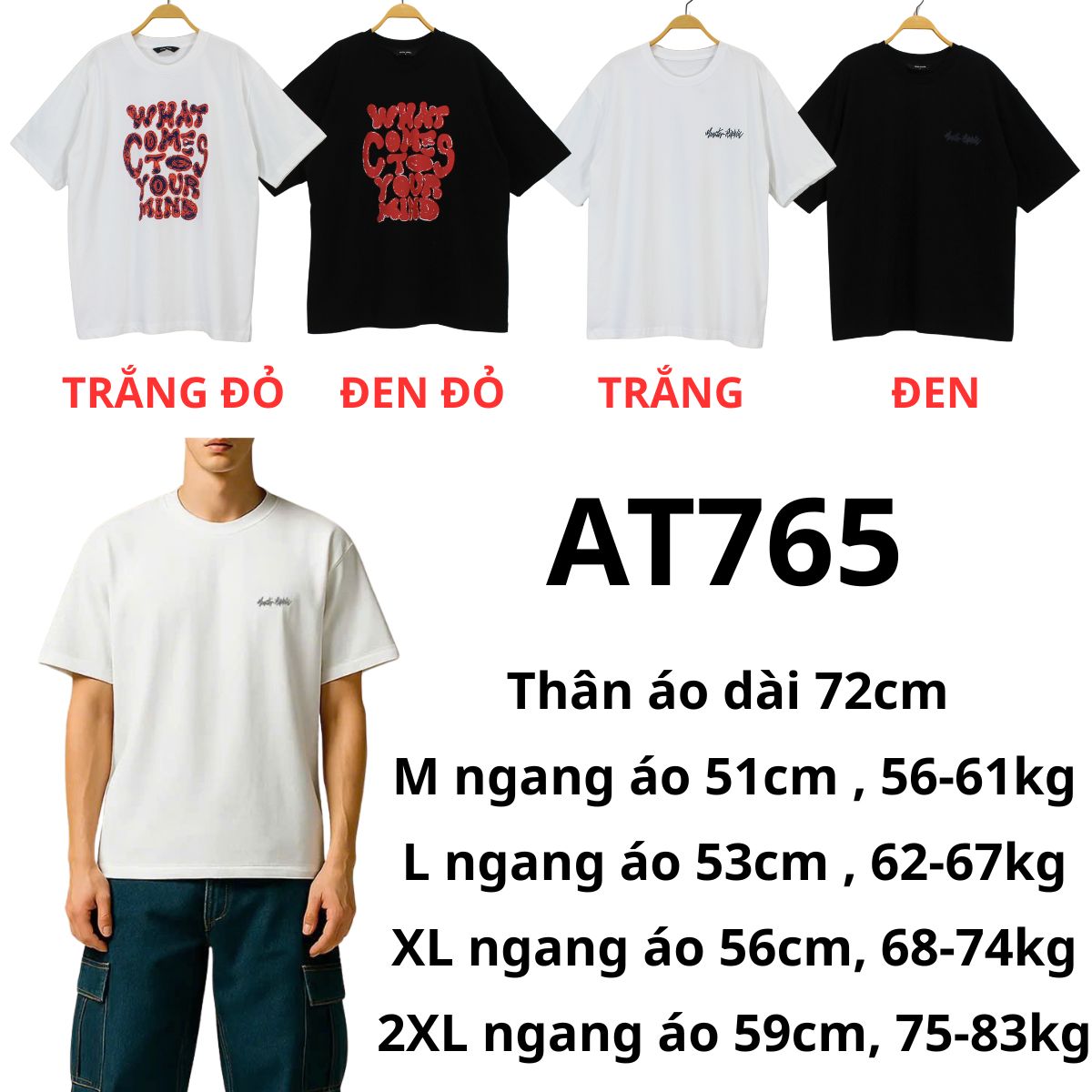 AT765 - ÁO THUN NAM/NỮ
