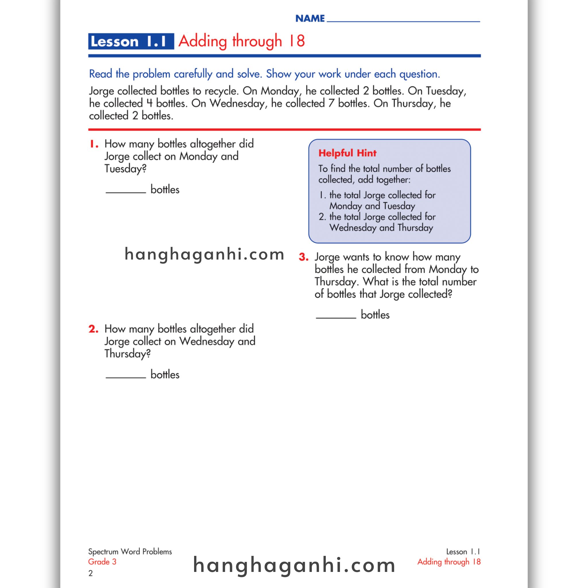 Sách Spectrum Word Problems Workbook Grade 3_thumbnail_13