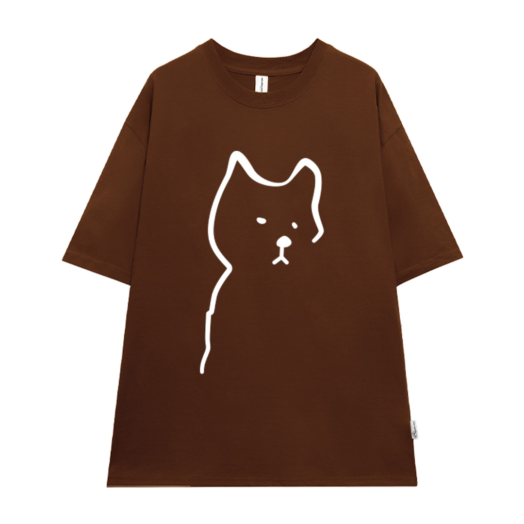 Áo thun cặp đôi couple đáng yêu from rộng ATD1371 Miucho vải cotton cổ tròn in artwork_thumbnail_17