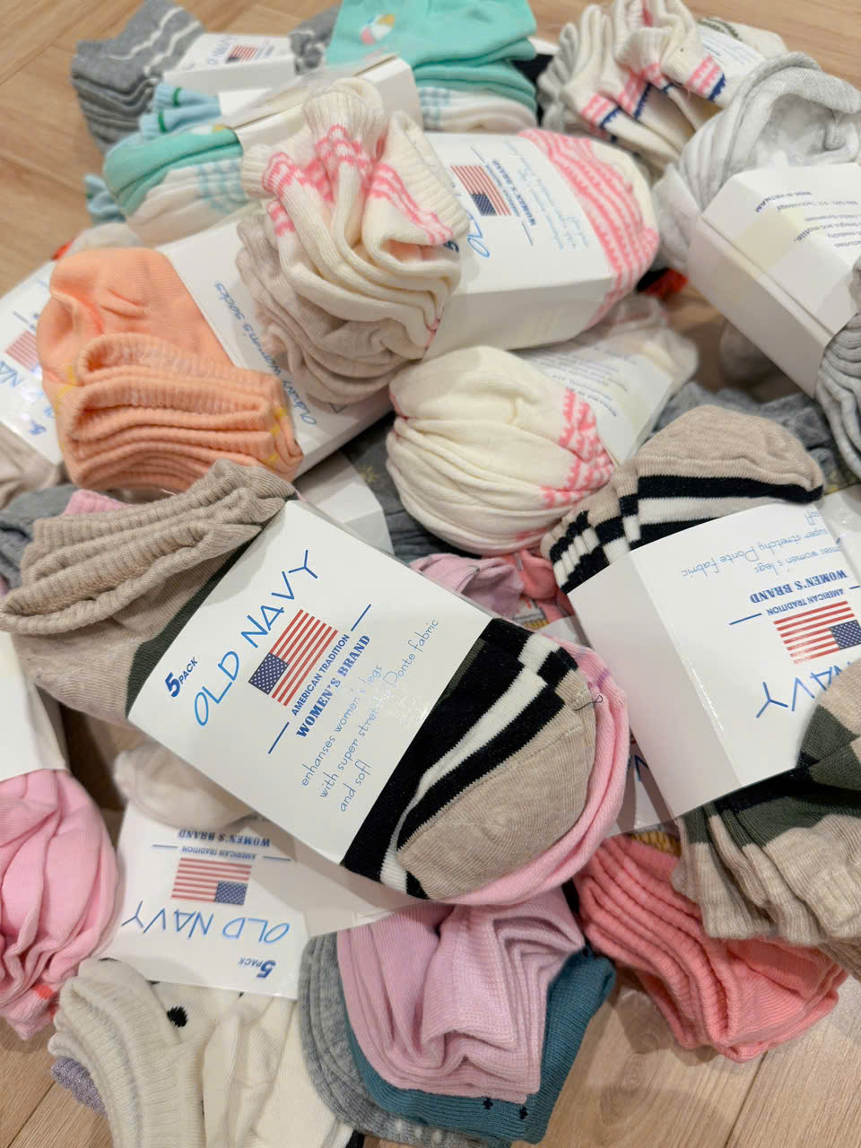 S43 SET 5 ĐÔI VỚ OLDNAVY NHIỀU MÀU