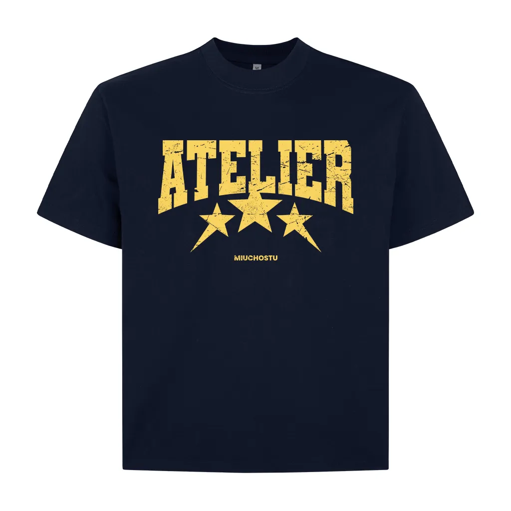 Áo thun boxy unisex Miucho Club vải cotton mềm mại thoáng mát Atelier in mix 2673_thumbnail_11