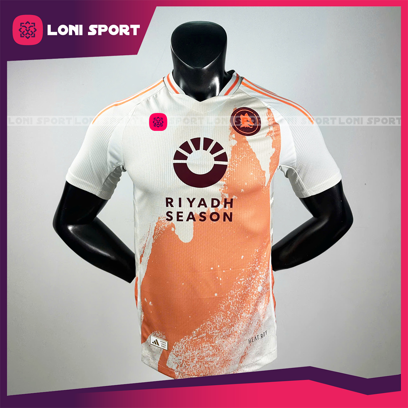 Bộ bóng đá CLB As Roma sân khách trắng kem 24/25 SF_thumbnail_0