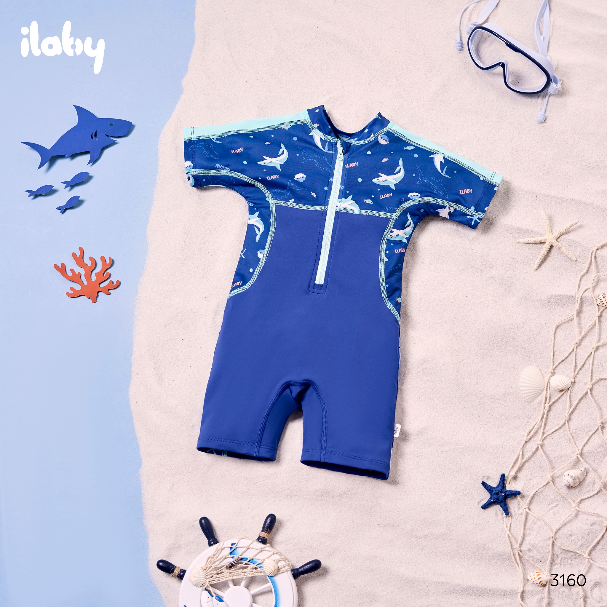 Bộ bơi can phối họa tiết