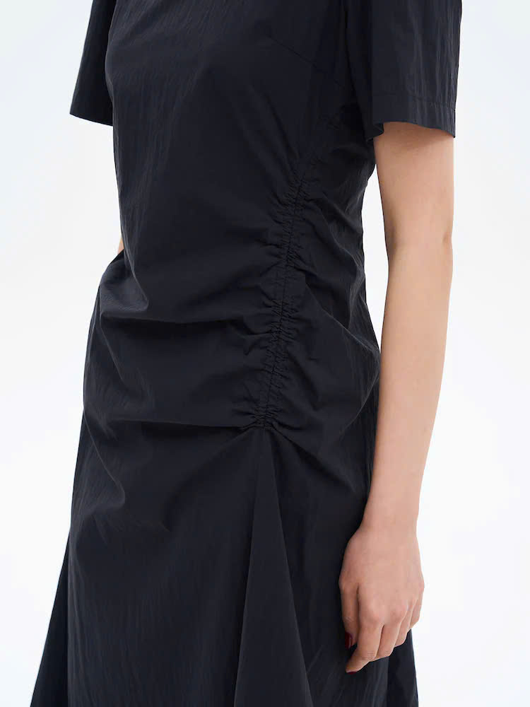 E317 ĐẦM GIÓ XÁM CỔ VUÔNG PHỐI NHÚN XUẤT HÀN_thumbnail_4