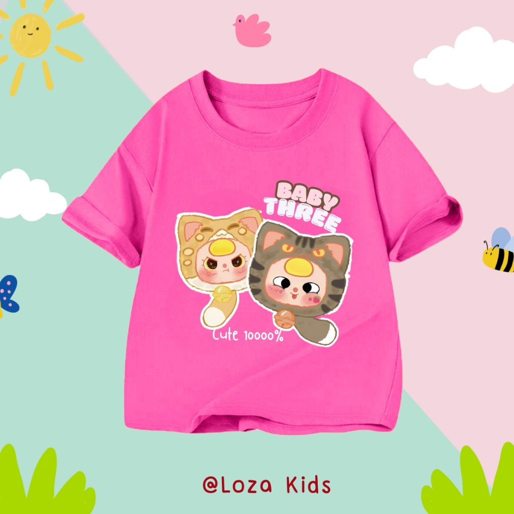Áo thun cho bé in hình ' 2 chú Baby Three' - Loza Kids AT026_thumbnail_2