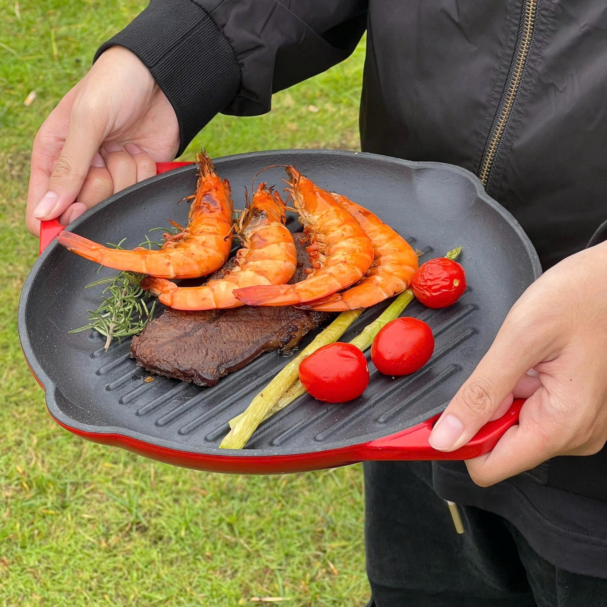 Chảo gang nướng Oceno 26cm Kaiyo_thumbnail_10