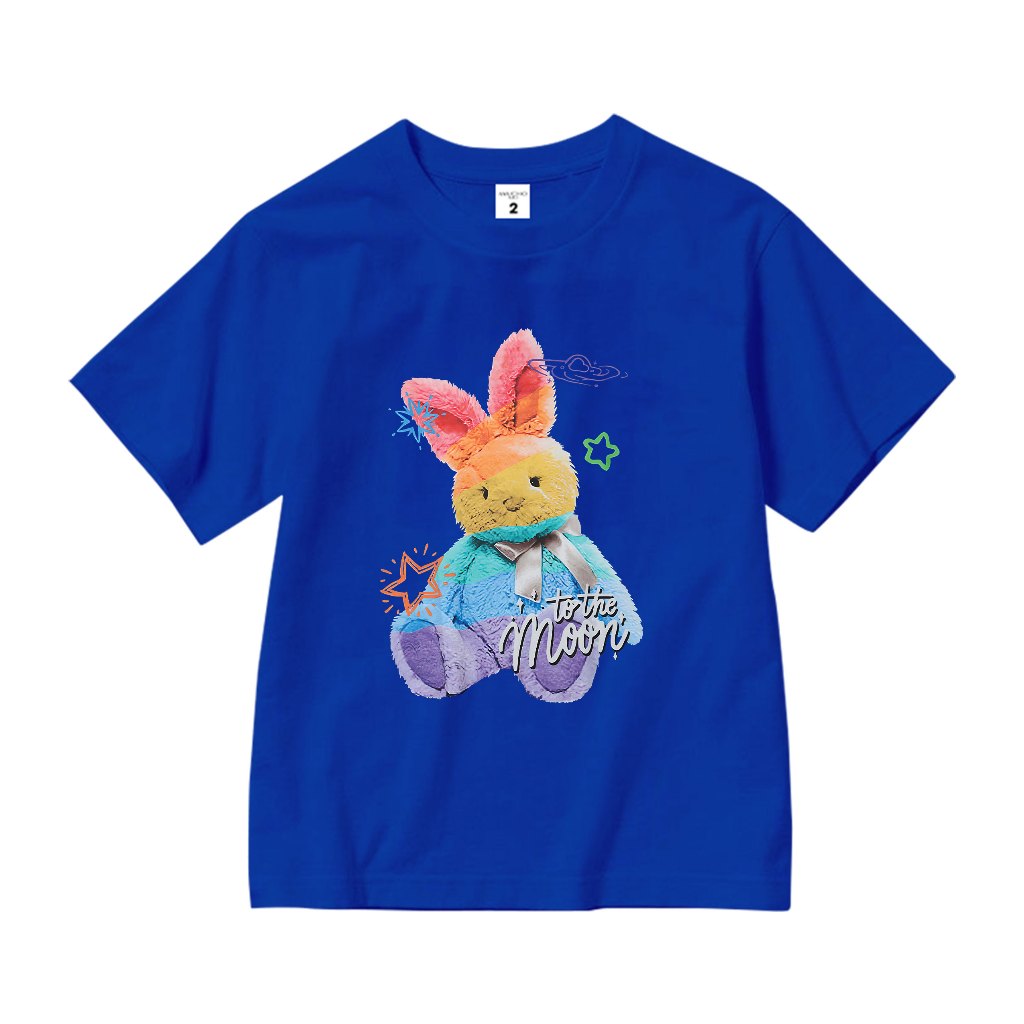 Áo thun bé gái dễ thương form rộng AED640 Miucho Kid 100% vải cotton thoáng mát basic_thumbnail_11