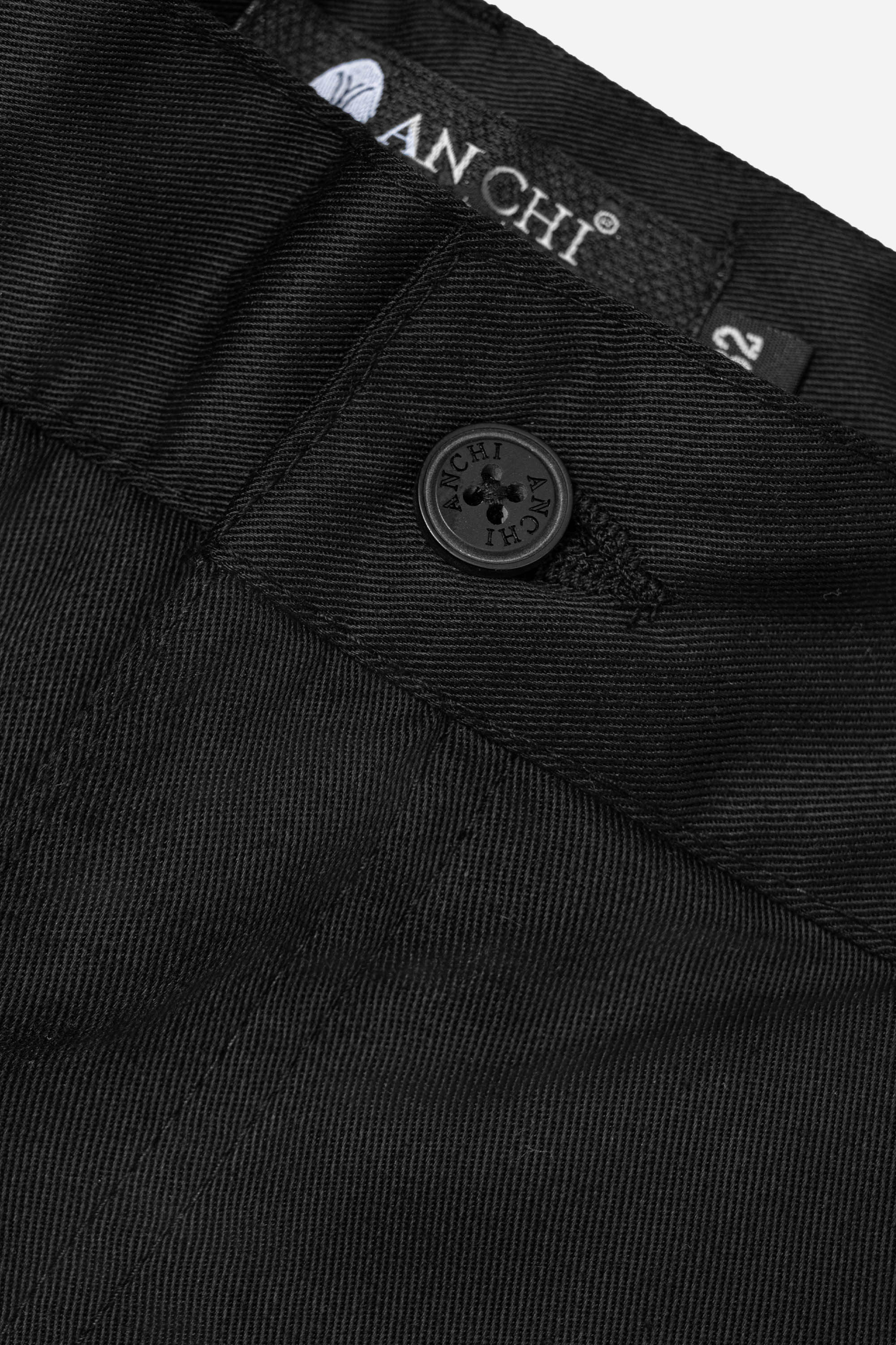 Quần Soọc Kaki 2 Li Nam Trung Niên ANCHI Dáng Suông Dài Qua Gối Màu Đen_thumbnail_3