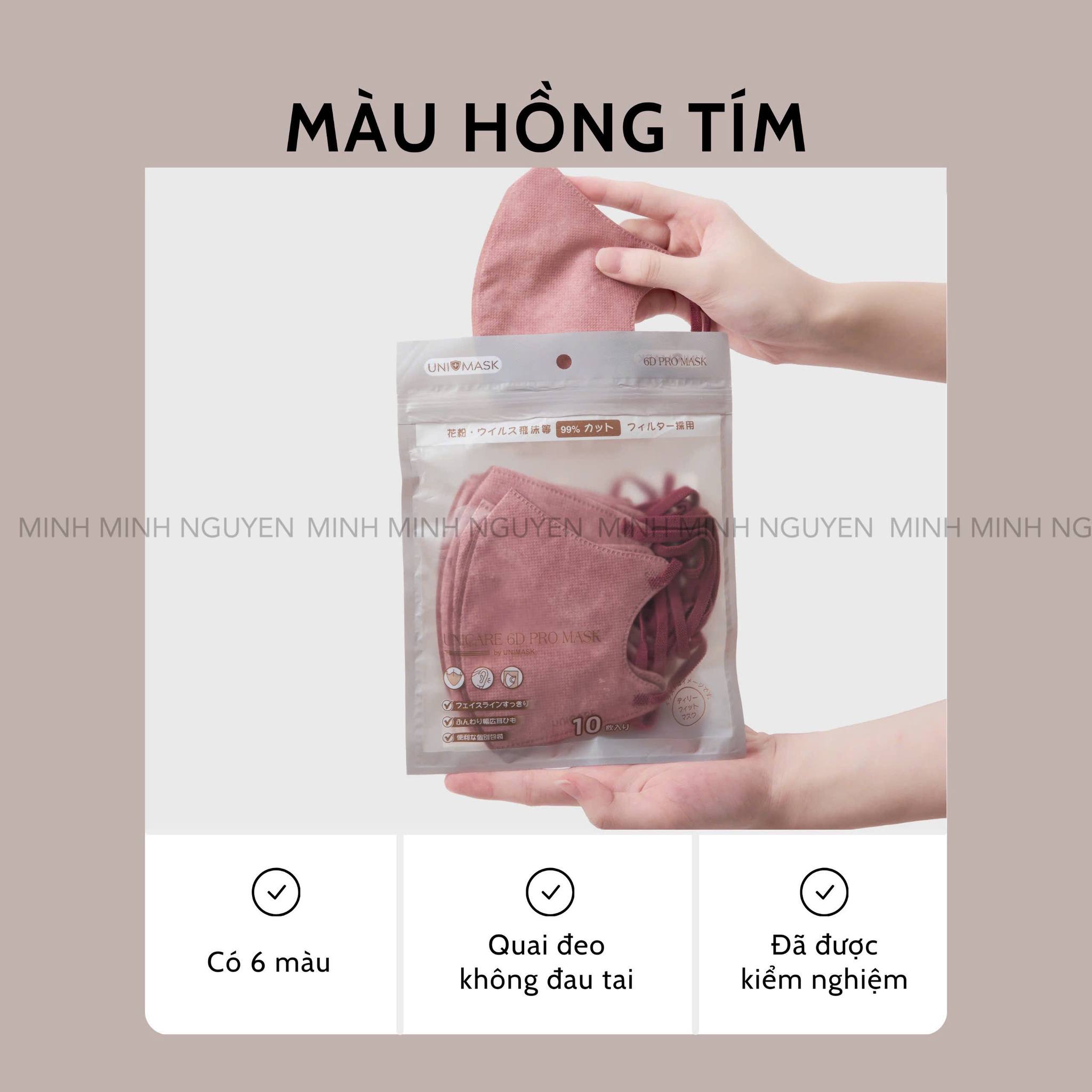 Thùng khẩu trang Unicare 6D Pro Mask 180C - Tặng Thêm 20c - FREESHIP_thumbnail_13