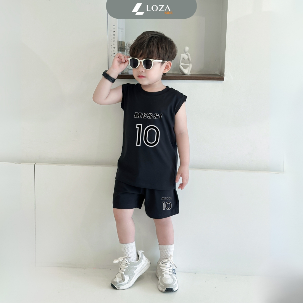 Bộ ba lỗ bé trai in số '10 Messi' - Loza Kids BL377_thumbnail_2