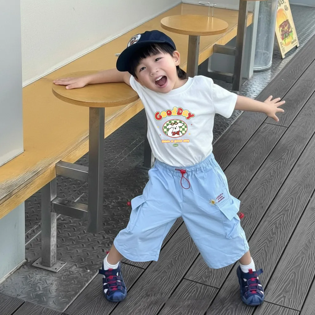 Áo thun kid hình cún đáng yêu Kado vải cotton thoáng mát dày dặn đủ size nhiều màu 2940_thumbnail_2