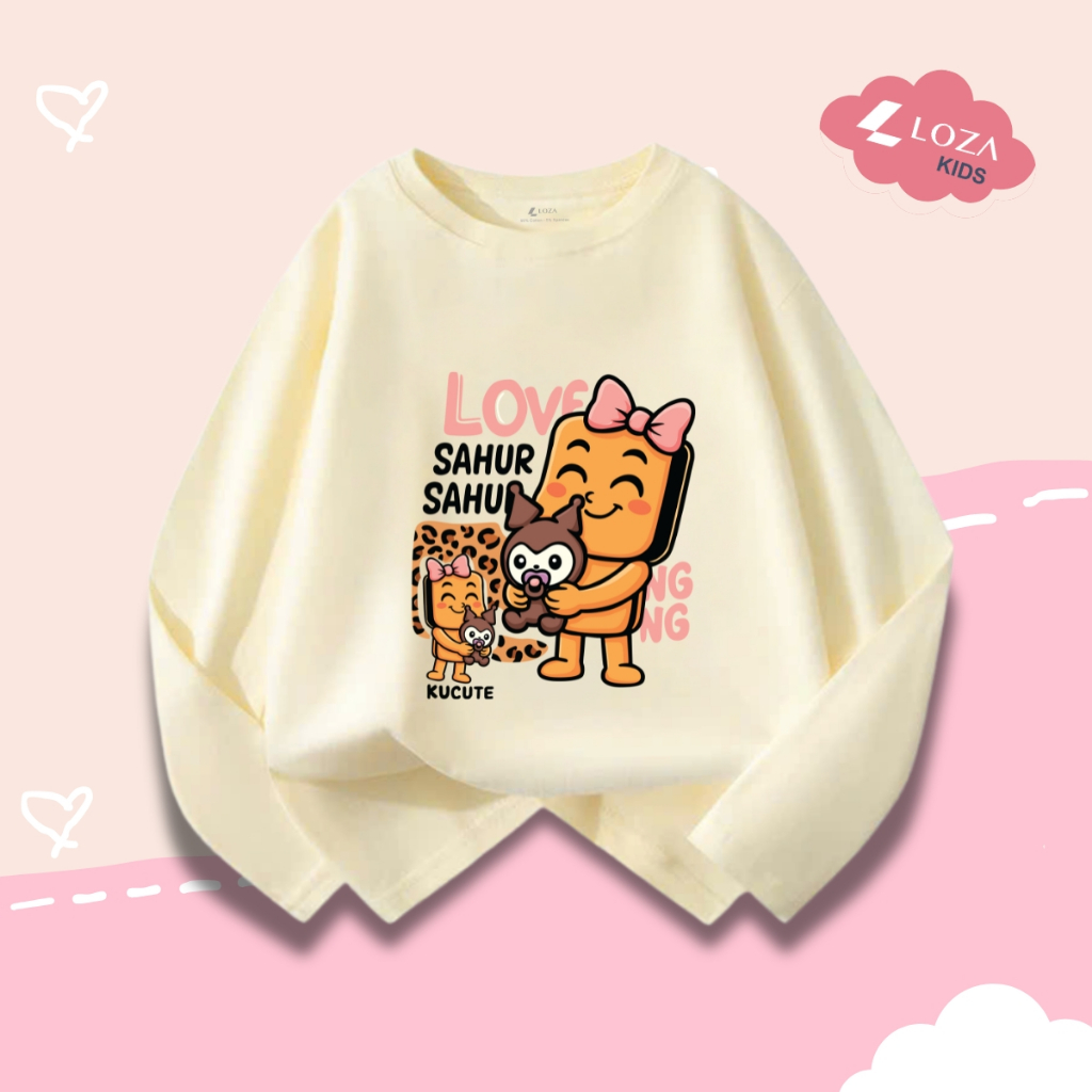 Áo thun dài tay bé gái in hình SAHUR SAHUR, BALLERINA CAPUCHINA - Loza Kids  KT002_thumbnail_1