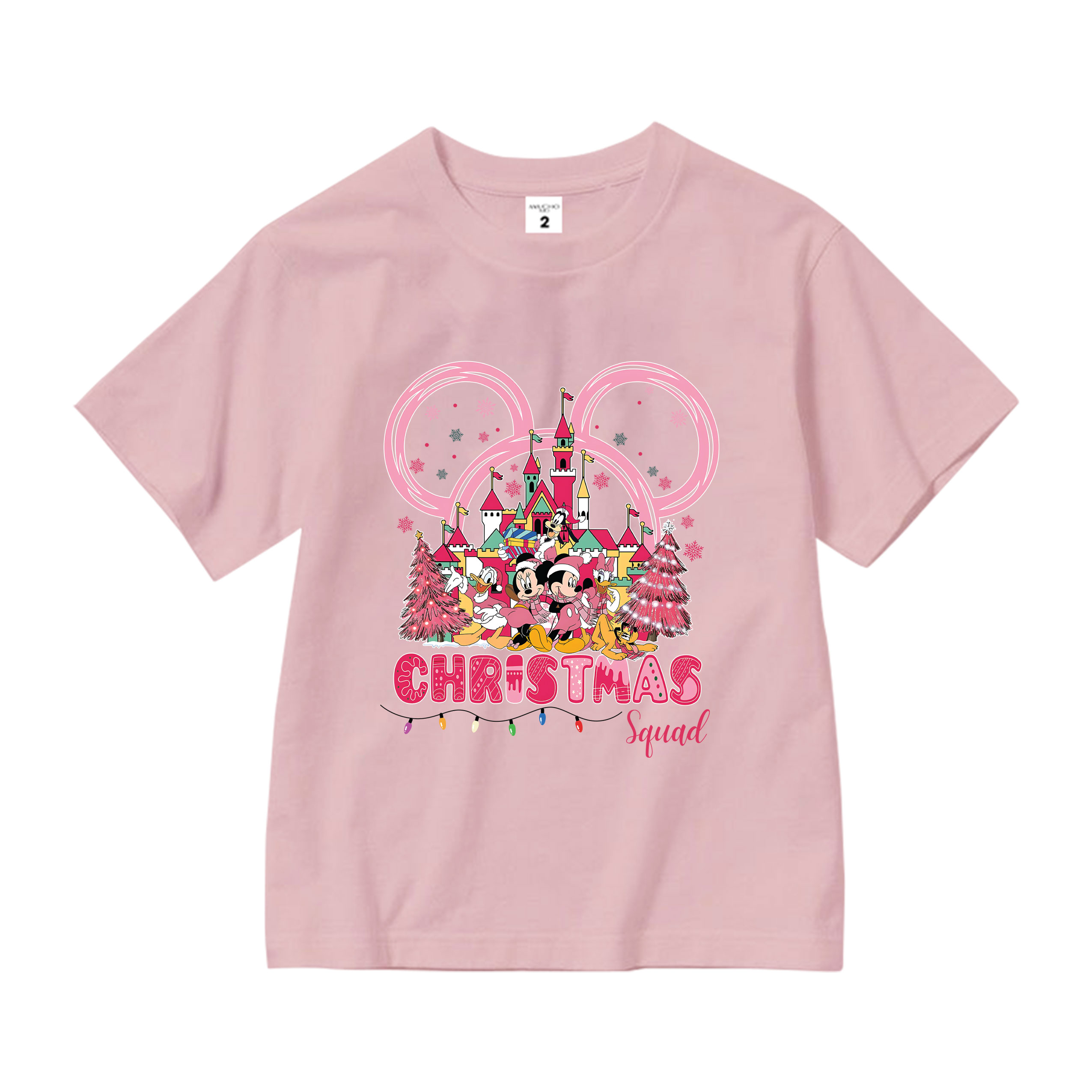 Áo thun bé gái giáng sinh noel from rộng chất vải cotton thoáng mát AED1707 Miucho Kid in artwork_thumbnail_7